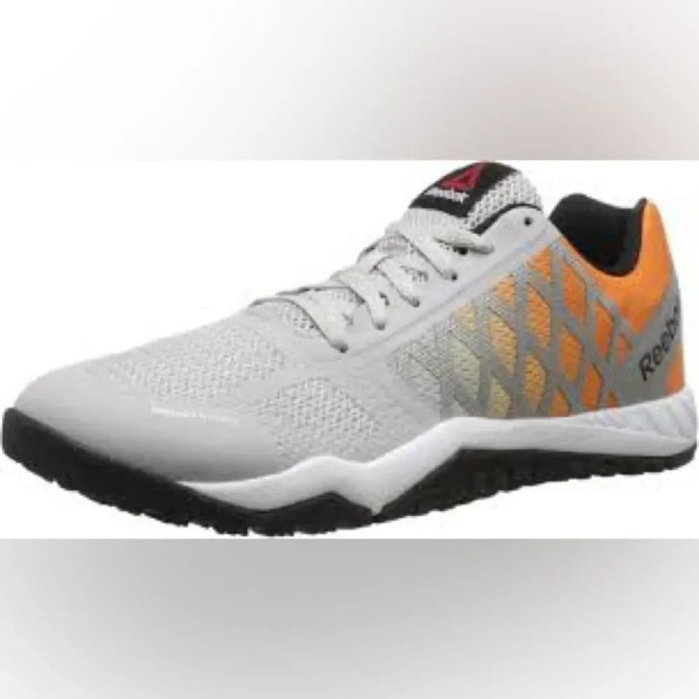 Reebok CrossFit F48 Women's Grey & Orange Training Sneaker Shoes Size 8.5